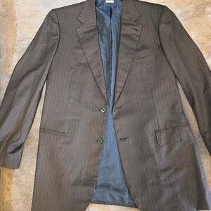 Men's Classic Gray Blazer 42 Jacket Size, 36 Pants Size.